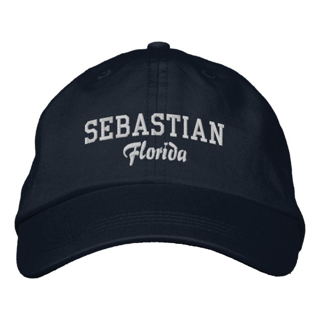 Sebastian Florida bestickt Baseballhut Bestickte Baseballkappe (Vorderseite)