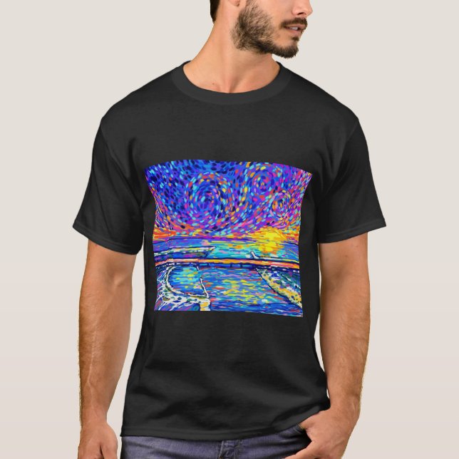 Sebastian Inlet Cotton Candy Sky T-Shirt (Vorderseite)