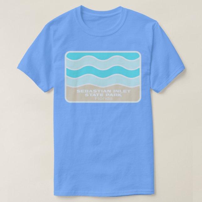 Sebastian Inlet Staat Park Florida Absturzwelle T-Shirt (Design vorne)