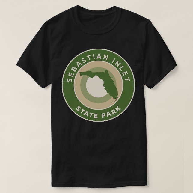 Sebastian Inlet Staat Park Florida Bullseye T-Shirt (Design vorne)