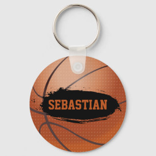 Sebastian Name Basketball Keychain / Keyring Schlüsselanhänger