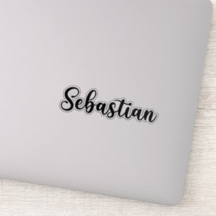 Sebastian Name - Handgeschriebene Kalligrafie Aufkleber