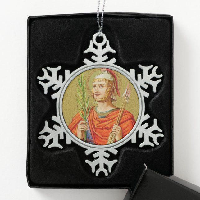 Sebastian (SNV 24) Schneeflocken Zinn-Ornament (Box)