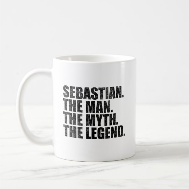 Sebastian The Man The Myth The Legend Kaffeetasse (Links)