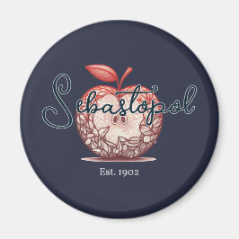 Sebastopol California Gravenstein Apple Fair Magnet