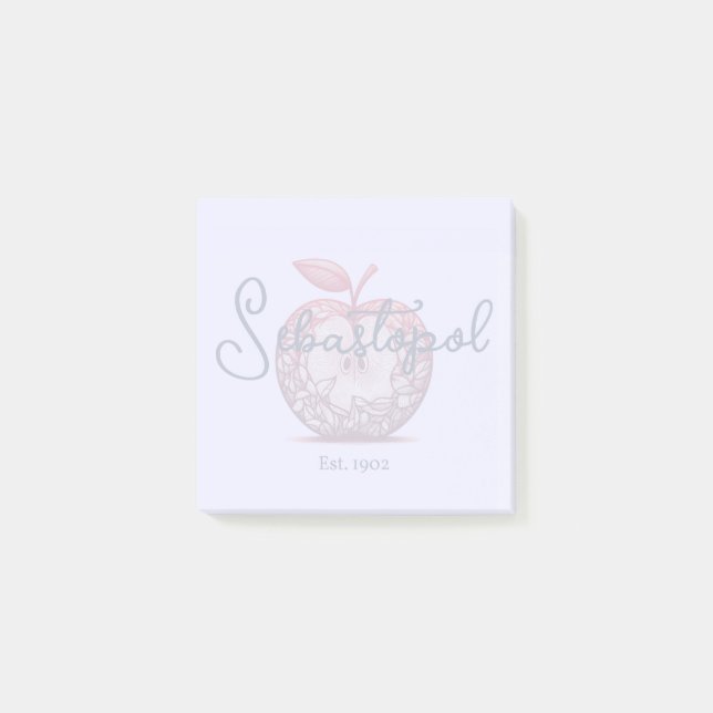 Sebastopol California Gravenstein Apple Fair Post-it Klebezettel (Vorderseite)