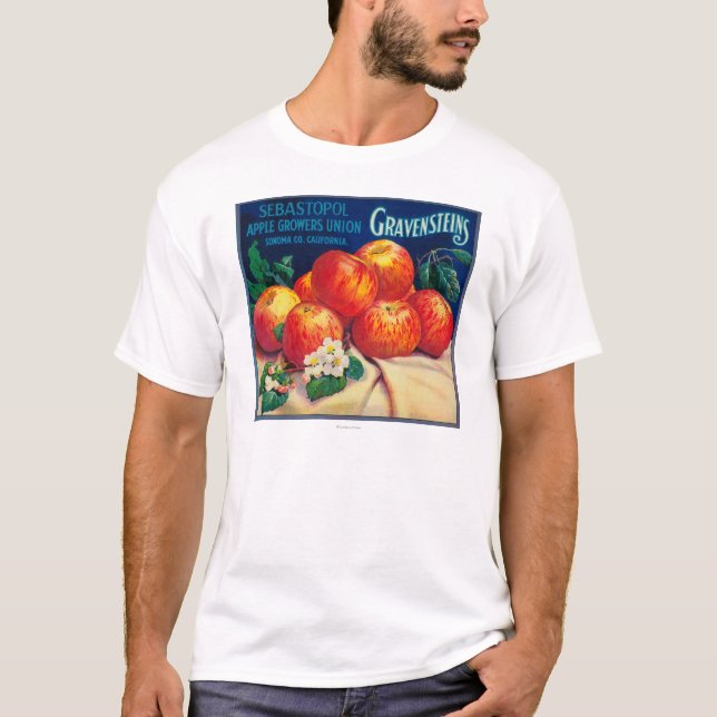 Sebastopol Gravensteins Apple LabelSonoma, CA T-Shirt (Vorderseite)