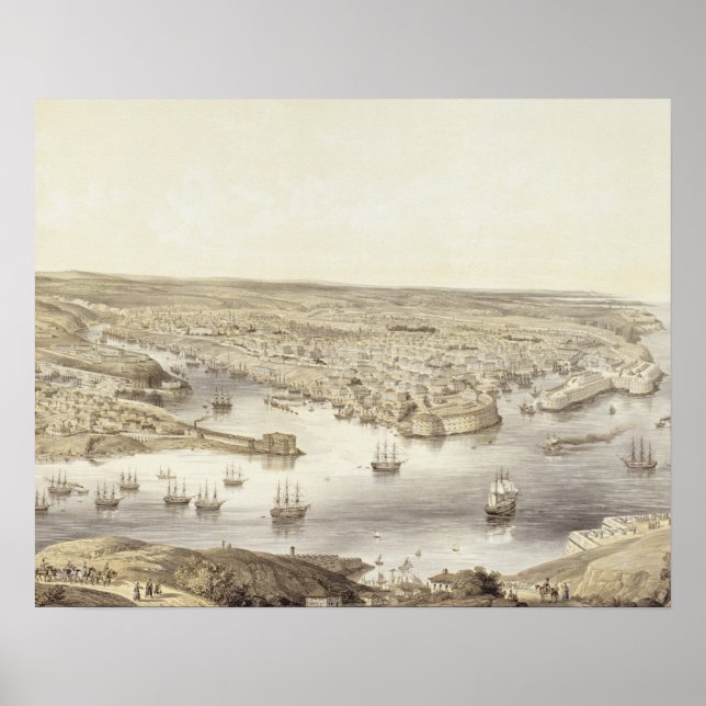 Sebastopol in all seiner Herrlichkeit, 1848, gravi Poster (Vorne)