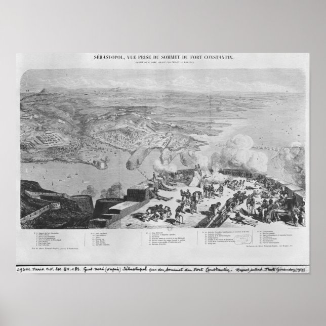 Sebastopol von Fort Constantin Poster (Vorne)