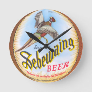 Sebewaing Beer Round Wall Clock Runde Wanduhr