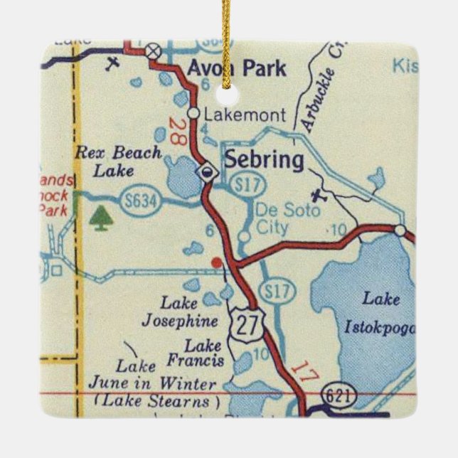 Sebring Florida Keramikornament (Rückseite)
