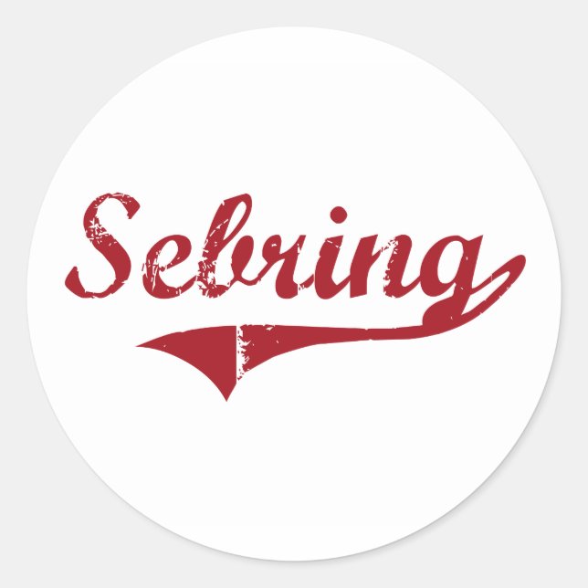 Sebring Ohio Classic Design Runder Aufkleber (Vorderseite)