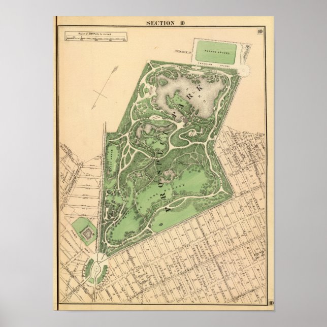 Sec 10 Brooklyn Karte Poster (Vorne)