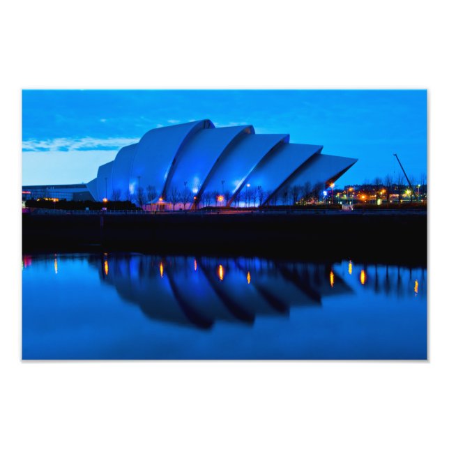 SEC Armadillo, Glasgow, Foto Print in Schottland (Vorne)