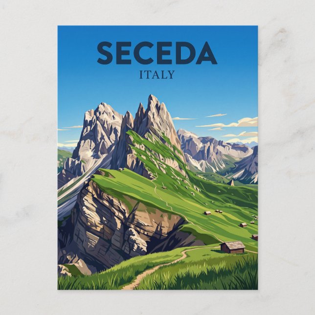 Seceda Italien Postkarte (Vorderseite)