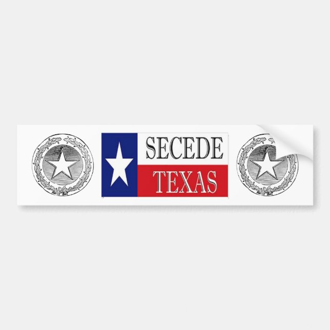 Secede Texas 2 Autoaufkleber (Vorne)