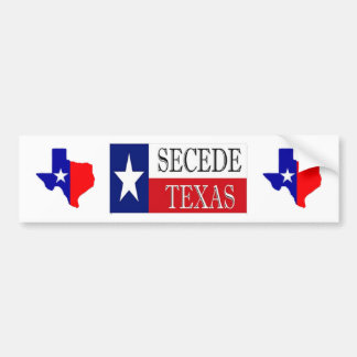 Secede Texas Autoaufkleber