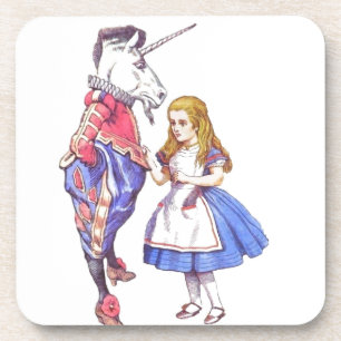 Sechs Alice im Wunderland-Untersetzer-Set Untersetzer
