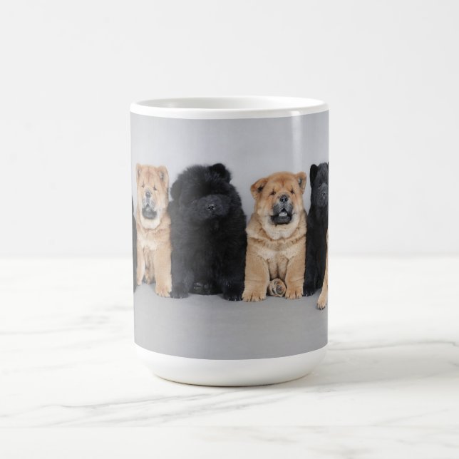 Sechs Chow Chow-Tasse Tasse (Mittel)