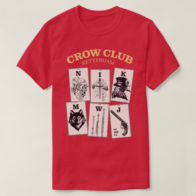 Sechs Crows Ketterdam Crow Club 13 T-Shirt (Design vorne)