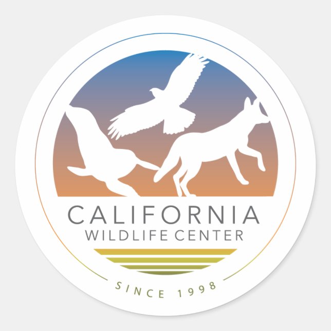 Sechs CWC-Logo-Aufkleber Runder Aufkleber (Vorderseite)