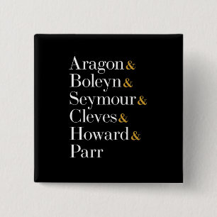 Sechs der Musical Queens - Ampersand Names T - Shi Button