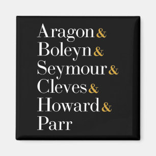 Sechs der Musical Queens - Ampersand Names T - Shi Magnet