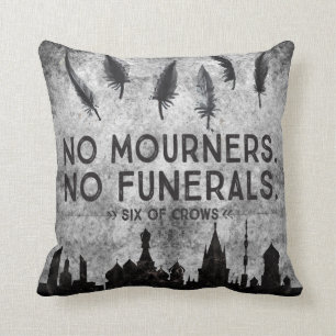 Sechs des Krähenzitatentwurfs Kissen
