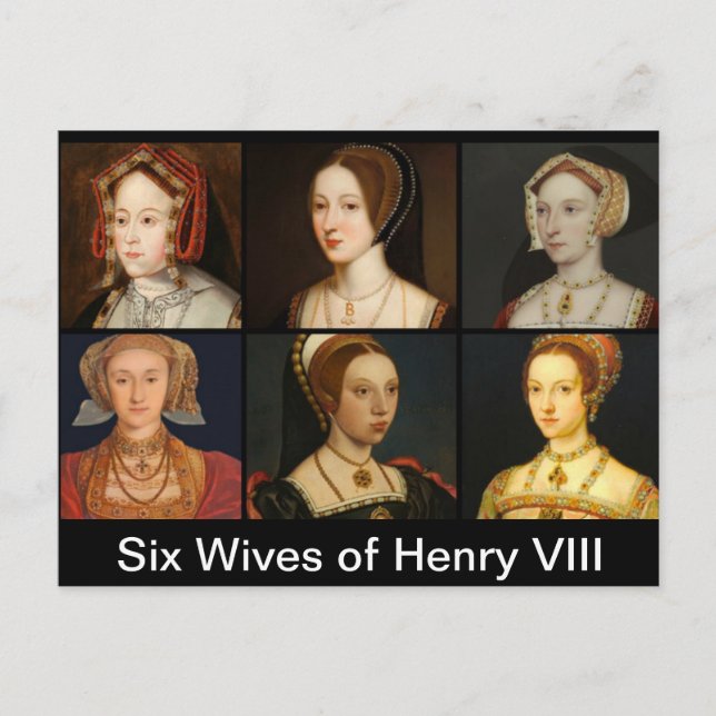 Sechs Ehefrauen Henry VIII Postcard Postkarte (Vorderseite)