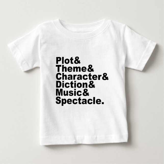 Sechs Elemente von Poetik und Drama von Aristotele Baby T-shirt (Vorderseite)