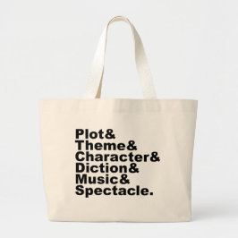 Sechs Elemente von Poetik und Drama von Aristotele Jumbo Stoffbeutel