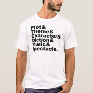 Sechs Elemente von Poetik und Drama von Aristotele T-Shirt