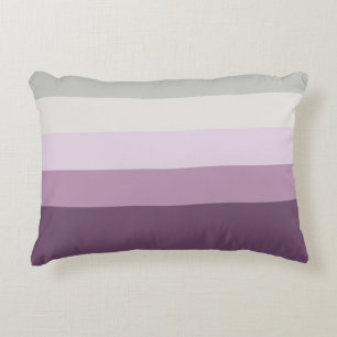Sechs Farben - Blaues Violett Lila rosa, graugelb Zierkissen