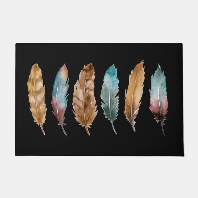 Sechs Feathers Door Mat Fußmatte (Vorderseite)