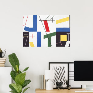 Sechs Flächen mit Kreuzen Sophie Taeuber-Arp Poster