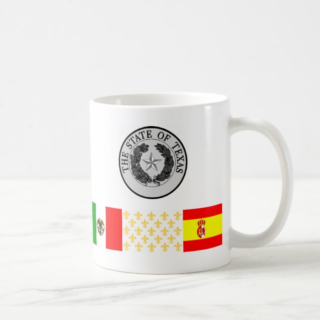 Sechs Flaggen Texas-Tasse Kaffeetasse (Rechts)