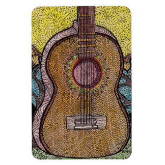 "# Sechs" Flexible Gitarre Magnet