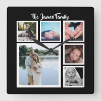 Sechs Foto-Collagen-Schablone