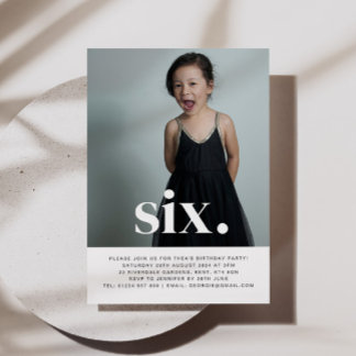 Sechs Fotos erste Einladung zum Geburtstag