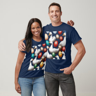 Sechs Gänse Lay-Out T-Shirt