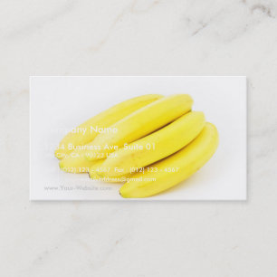 Sechs gelbe Bananen Visitenkarte