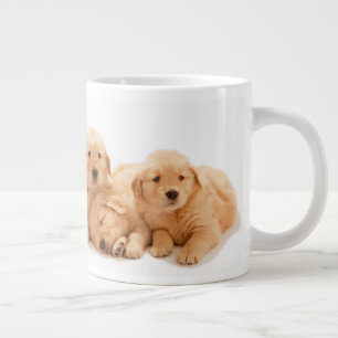 Sechs Golden Retriever Welpen Jumbo-Tasse