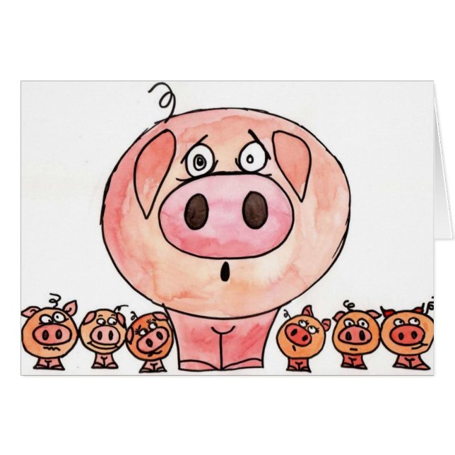 Sechs kleine Schweine (Vorderseite (Horizontal))