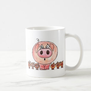 Sechs kleine Schweine Tasse