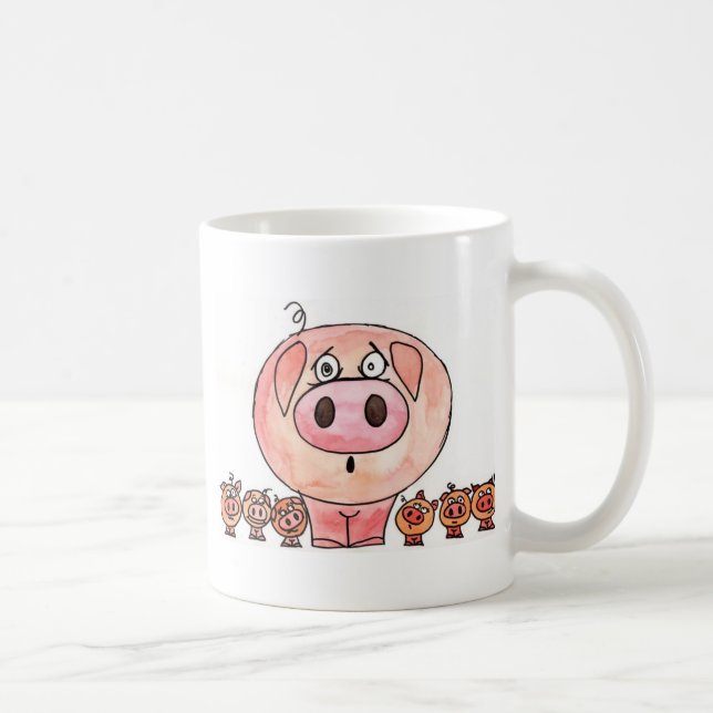 Sechs kleine Schweine Tasse (Rechts)