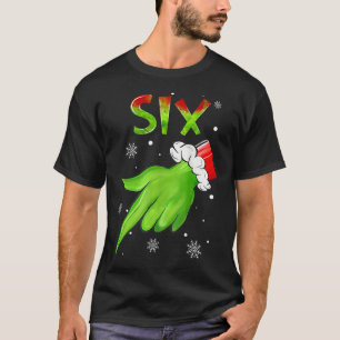 Sechs lustige sechs sieben 6 7 Meme Santa Weihnach T-Shirt