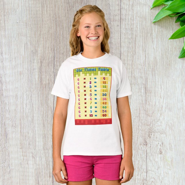Sechs mal T - Shirt für Tischmädchen (Von Creator hochgeladen)