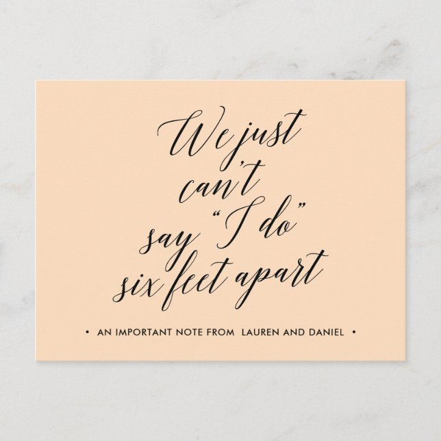 Sechs Meter nach Änderung der Pläne verschoben sto Ankündigungspostkarte (Vorderseite)