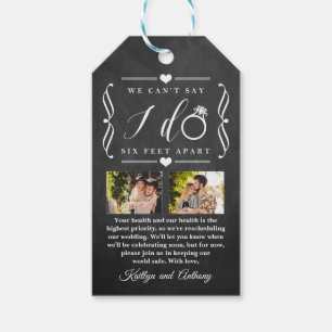 Sechs Meter später Hochzeitstag Geschenkanhänger