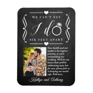 Sechs Meter später Hochzeitstag Magnet